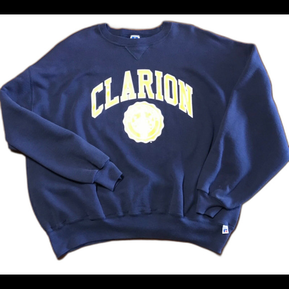 Clarion University of Pennsylvania Vintage Russell Sweatshirt Made In USA - XXL - Picture 1 of 9